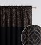 Čierny zatemňujúci záves s elegantným vzorom na riasiacu pásku 140x280 cm Čierny zatemňujúci záves s elegantným vzorom na riasiacu pásku 140x280 cm