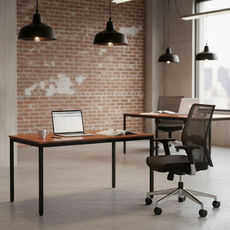 Konyhai asztal barna 120 x 60 cm - univerzális asztal 4-5 személyre