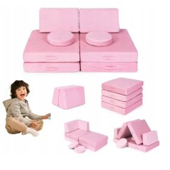 Modulares Kindersofa - rosa