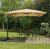 Großer Garten-Sonnenschirm mit Seitenarm ROMA 3 x 3 m - beige