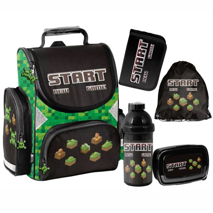 Minecraft Schulranzen für Jungen – 5-teiliges Set