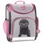 Tridelna šolska torba za punčke s psom z očali v obliki srca