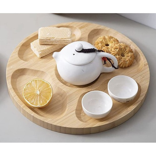 Bambusová otočná servírovacia doska Ø 33 cm