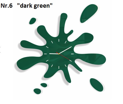 Modern falióra fröccsenő formájú