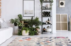 Designerteppich mit bunten Mustern DENVER