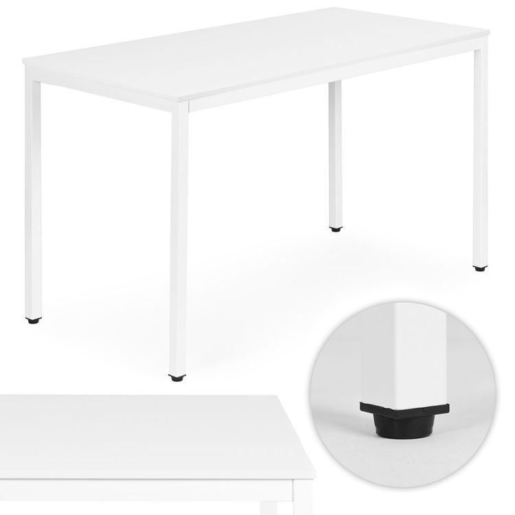Masă de bucătărie albă 120 x 60 cm - masă universală pentru 4-5 persoane