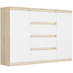 Prostorná komoda R-140-S4 - různé barevné varianty