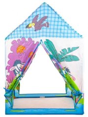 Šotor Teepee, otroški šotor za sobo in vrt - barvit motiv ZOO