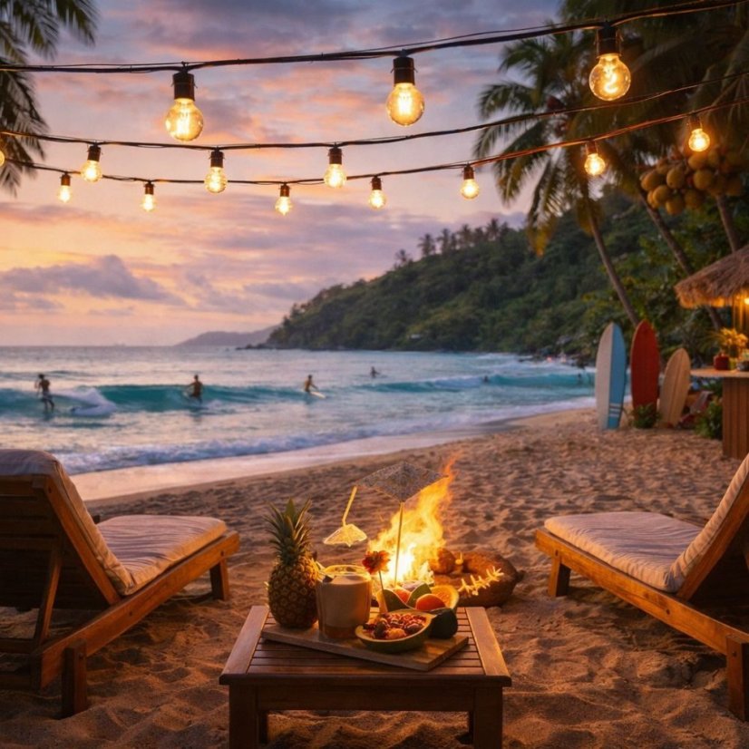 Vrvica vrtnih LED luči 15 m - 20 okrasnih žarnic G40, topla bela svetloba, IP44