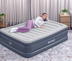 Napuhni madrac za dvoje 203 x 152 x 51 cm s ugrađenom pumpom