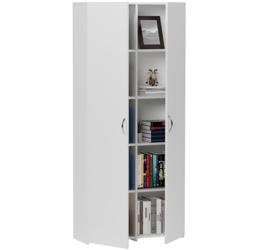 Kancelársky skriňový regál MODERN B-80-2D - rôzne farebné prevedenia