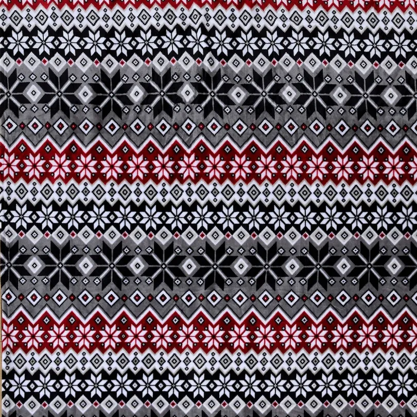 Karácsonyi takaró mikroszálas anyagból és csillag mintával