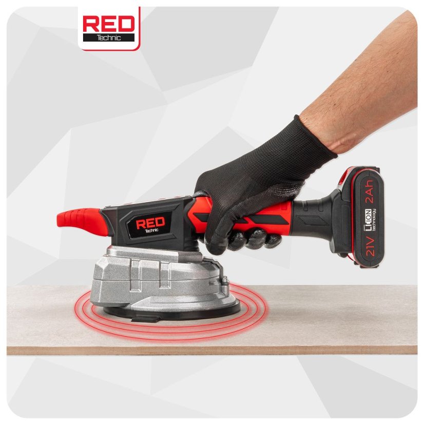 Vibráló tapadókorong csempékhez és üveghez LCD kijelzővel és 2 elemmel - RTAPW0155