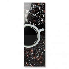 Дизайнерски кухненски часовник с чаша кафе