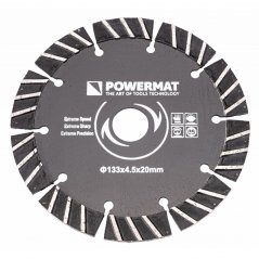 Диамантен диск за стенна фреза PM-TDB-133x4,5x20