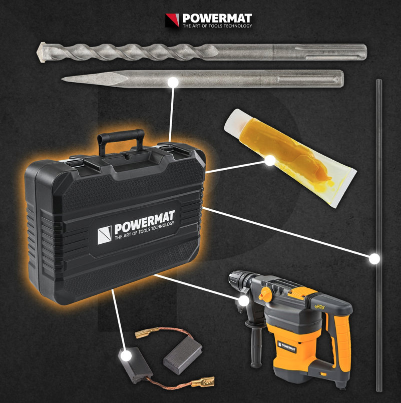 Príklepové kladivo SDS-MAX 2800W - PM-MU-2800TN