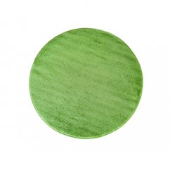 Covor rotund de culoare verde