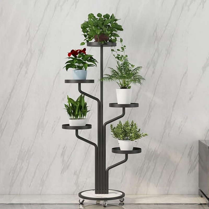 Stand de flori de lux în negru 