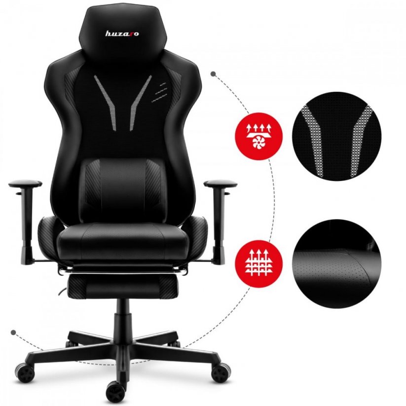 Bequemer Gaming-Stuhl COMBAT 6.0 schwarz