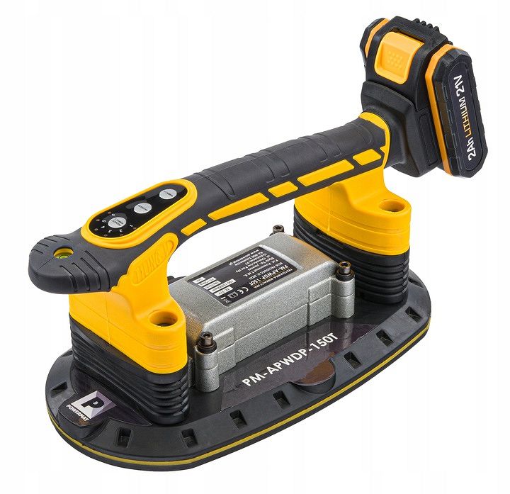 AKU rezgő tapadókorong burkoláshoz, 21V + 2 db akkumulátor