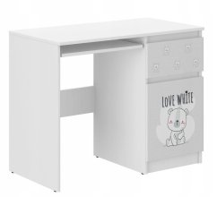 Scrivania per bambini con adorabile orsetto 77x50x96 cm