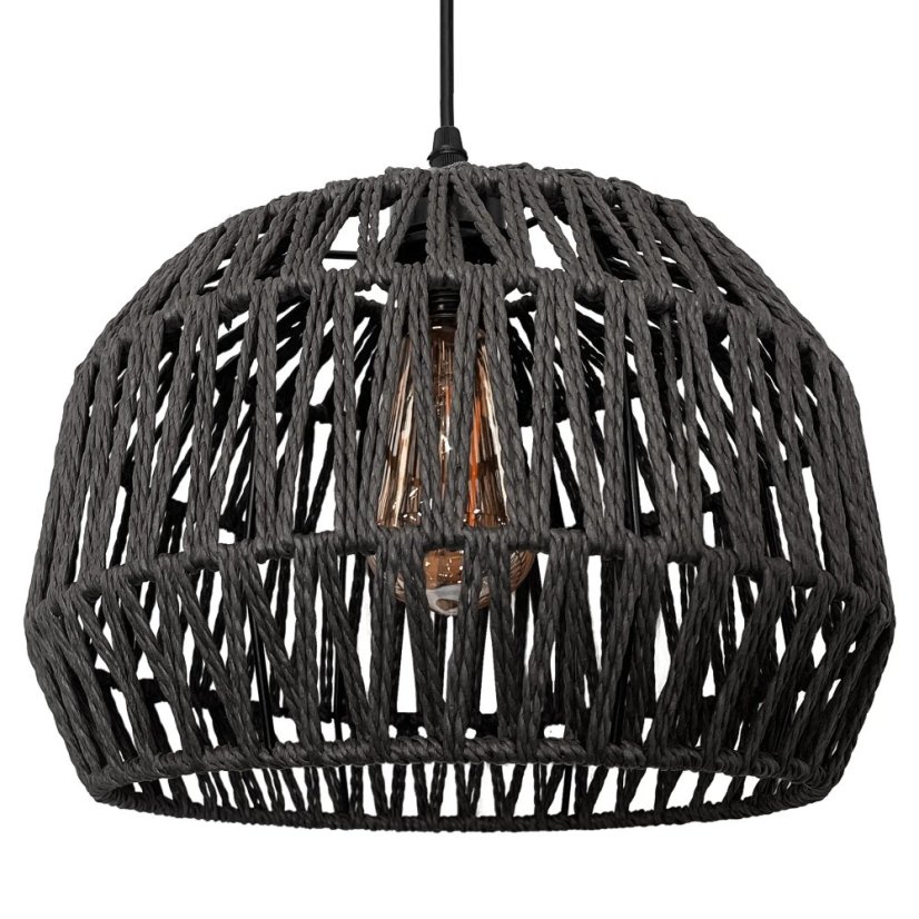 Viseća lampa od jutenog užeta - Boja: Bež