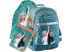 Školská taška pre dievčatá Frozen + taška na topánky a peračník