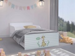 Moderní dětská postel 180 x 90 cm se žirafou