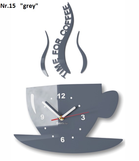Ceas de perete "Este timpul pentru cafea" - Culoare: Portocalie