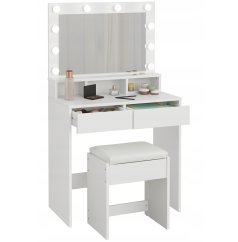 Hollywood-Schminktisch mit Hocker - Eleganz, Stil und Funktionalität in einem
