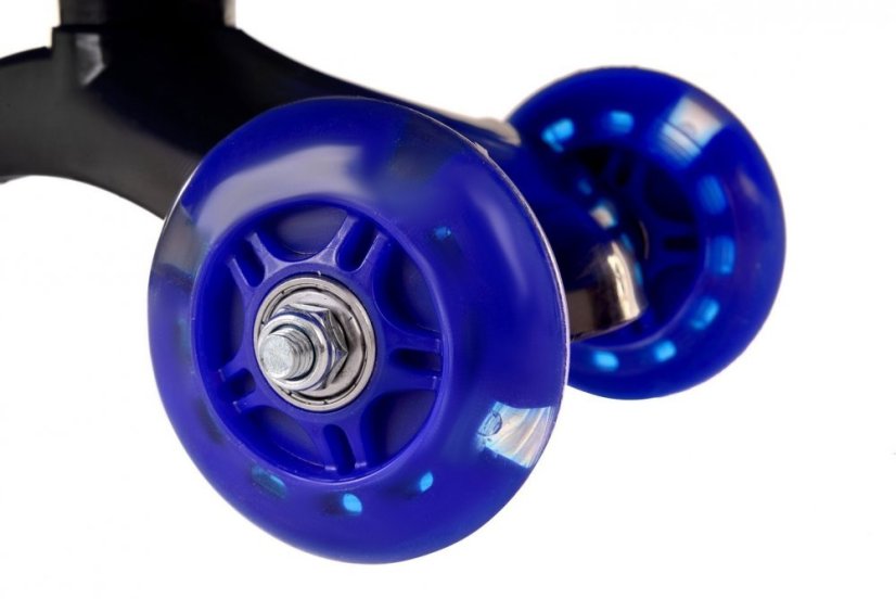 Kék színű gravitációs futóbicikli