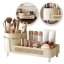 Kosmetik- und Pinsel-Organizer - drehbar - 34 x 8 x 15 cm