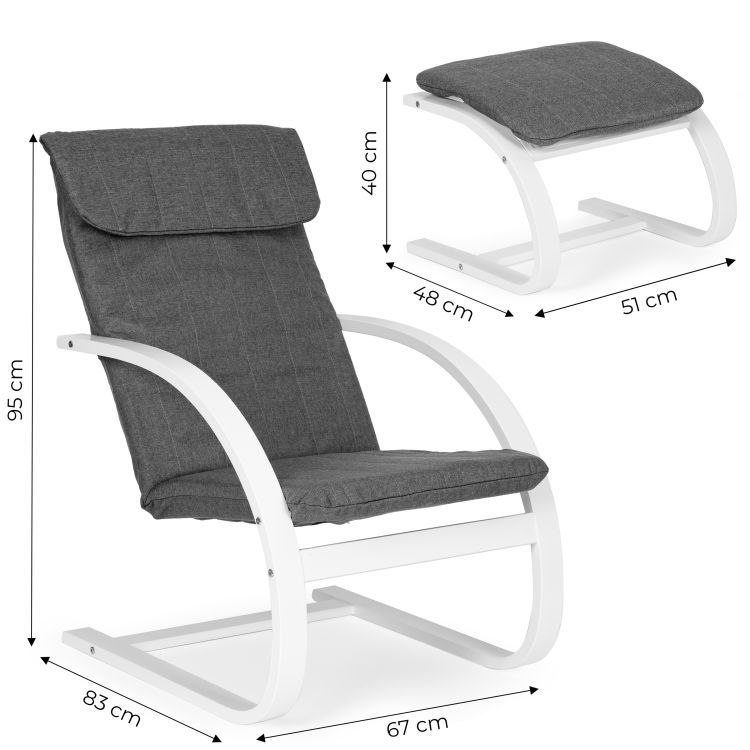 Finn relaxfotel lábtartóval nappaliba
