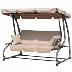 Beige verstellbare Gartenschaukel