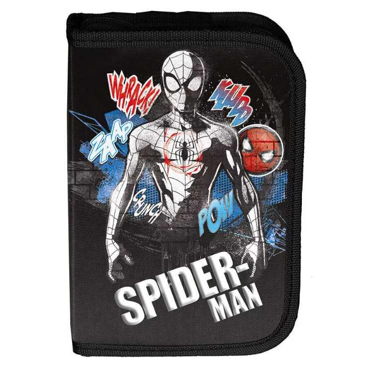 Set scuola 3 pezzi SPIDER-MAN - zaino su ruote + astuccio per matite + borsa a pantofola