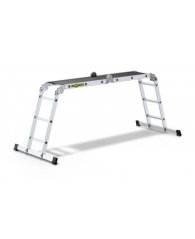 Universal-Gelenkleiter aus Aluminium mit Plattform und einer Tragfähigkeit von 150 kg
