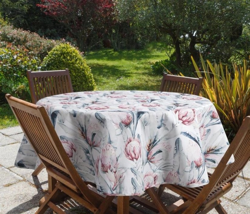 Obrus, štóla s tropickým botanickým vzorom