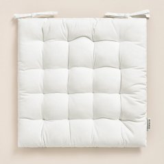 Cuscino per sedia in cotone artistico bianco caldo