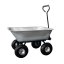 Cărucior de grădină 3 în 1 cu basculantă, capacitate de încărcare până la 250 kg, oțel galvanizat