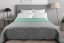 Világoszöld-szürke kétoldalas steppelt ágytakaró franciaágyra 200 x 220 cm