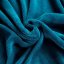 Kvalitní jednobarevná deka tyrkysové barvy