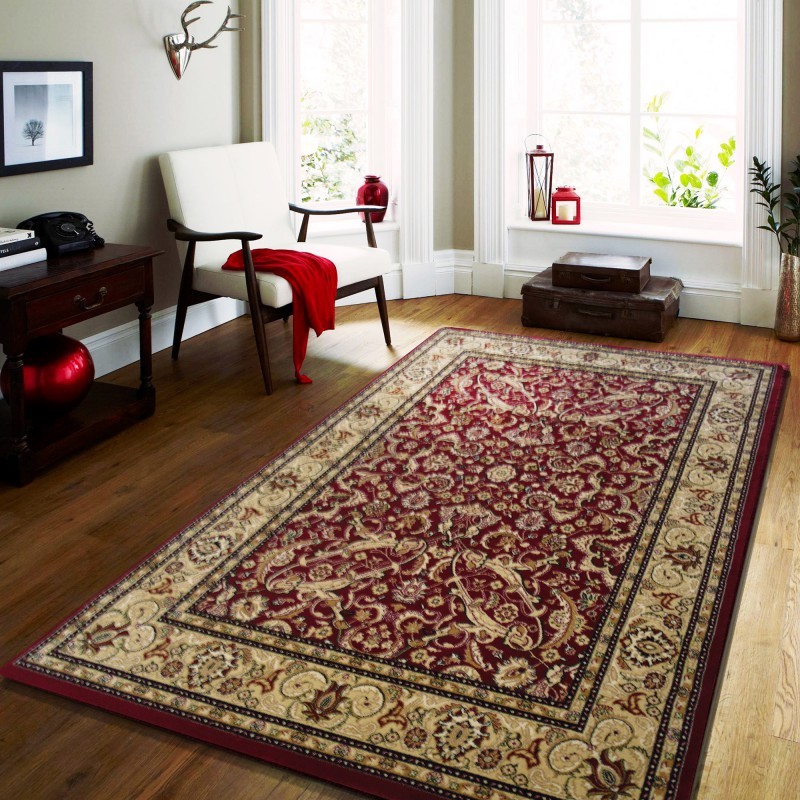 Minőségi vörös szőnyeg vintage stílusban - Méret: Szélesség: 160 cm | Hossz: 220 cm