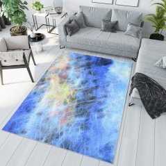 Trendiger Teppich mit buntem abstraktem Muster