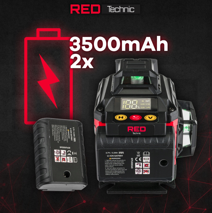 Křížový 4D laser zelený RTPLK0036