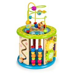 Drevená edukačná hra – motorická hračka 6v1