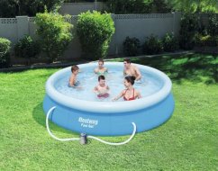 Hochwertiger Pool für den Garten mit Filtration 366 x 76 cm