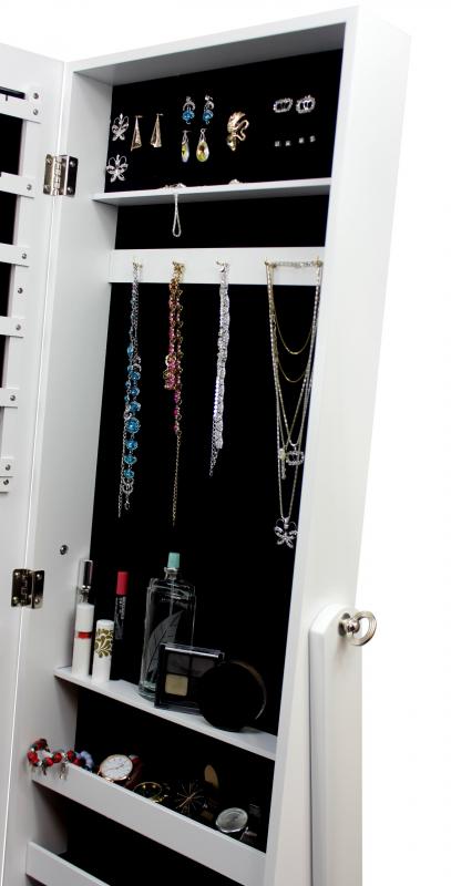 Skrinka na šperky so zrkadlom 41,5 x 36,5 x 147 cm