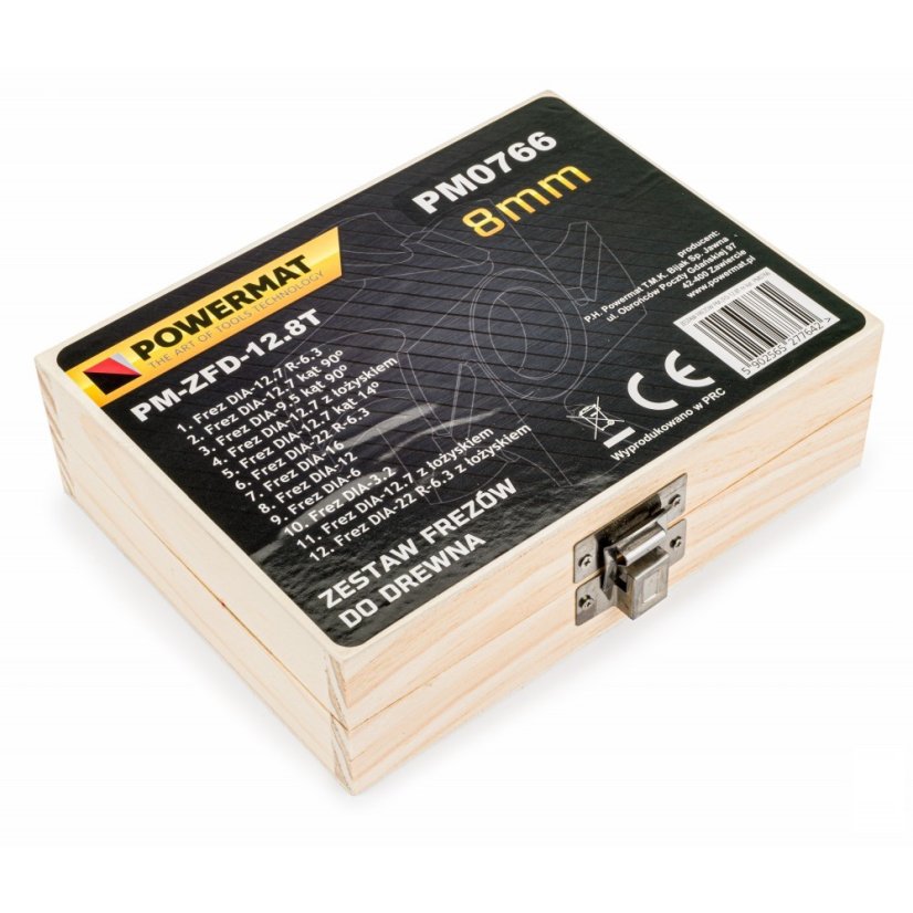 Fräser für die Holzbearbeitung 12-tlg. PM-ZFD-12,8T