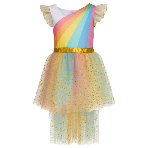 Costum unicorn pentru copii - rochie, bentiță și aripi