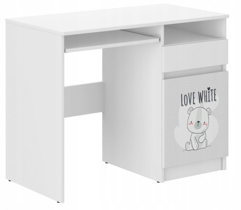 Scrivania per bambini con orsacchiotto 76x50x96 cm